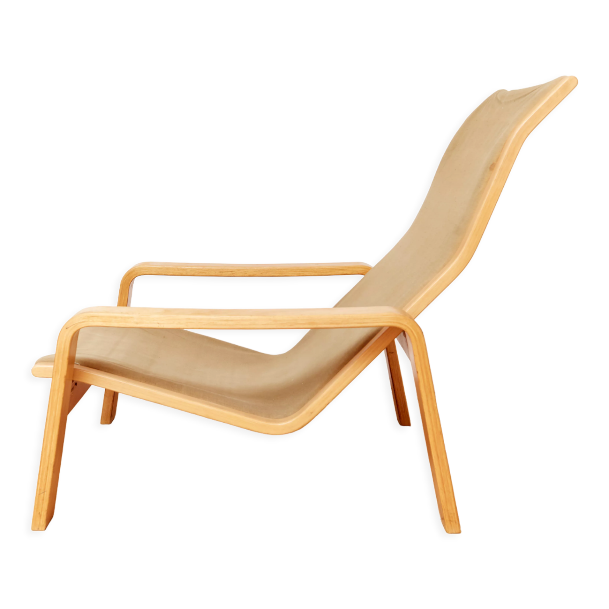 Mid-Century Pulkka lounge chair by Ilmari Lappalainen for Asko