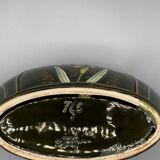 Rare Art Nouveau Ensemble circa 1900 – Glazed ceramic with iris decoration – Trio