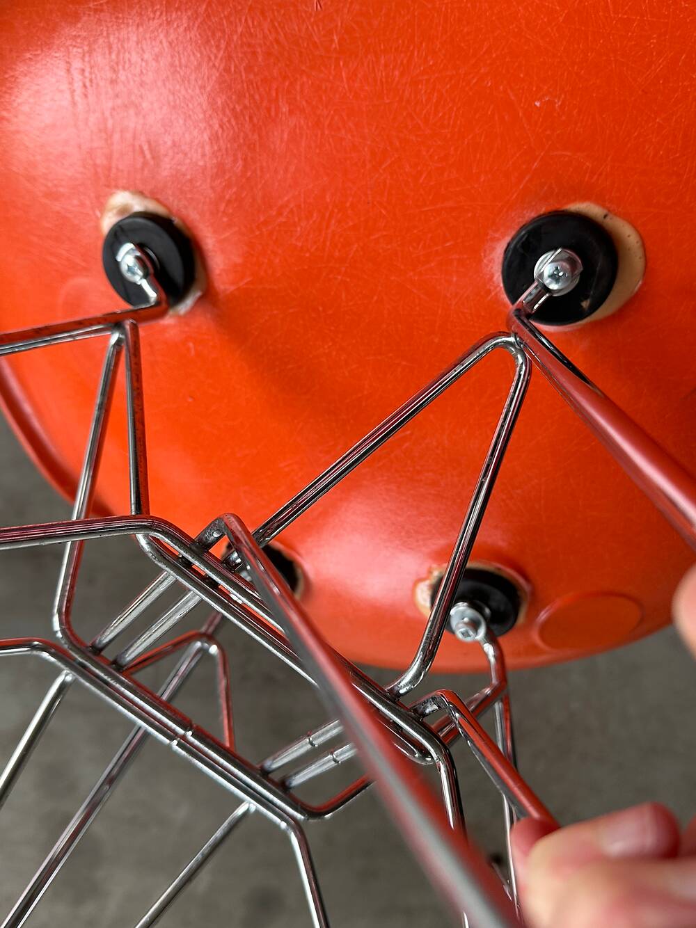 Set of 5 DSR chairs, Charles & Ray Eames, Herman Miller, 70s edition