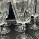 10 vintage crystal glasses