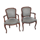 Paire de fauteuils style Louis XV