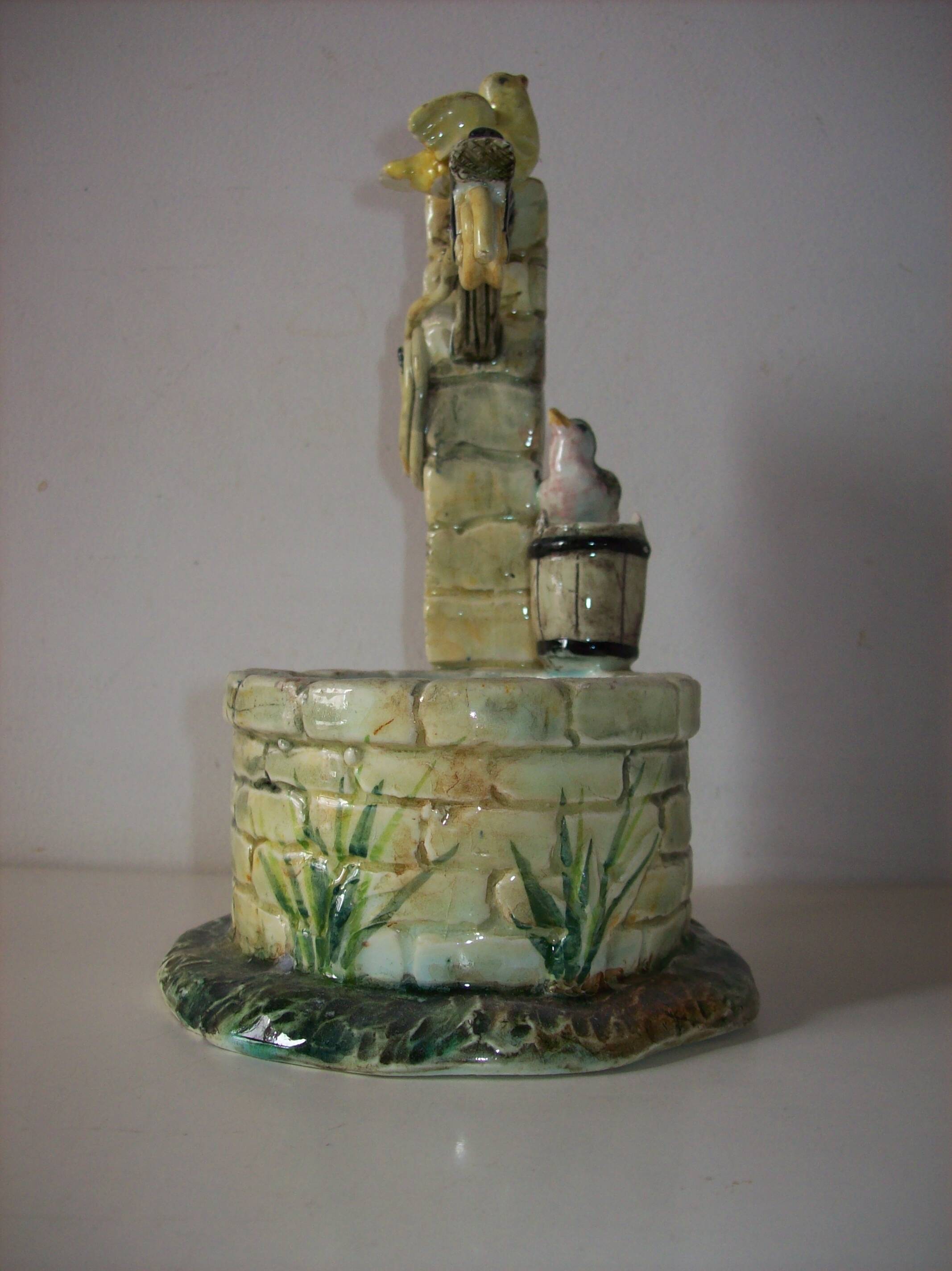 Planter in the style of Jérôme Massier bird well