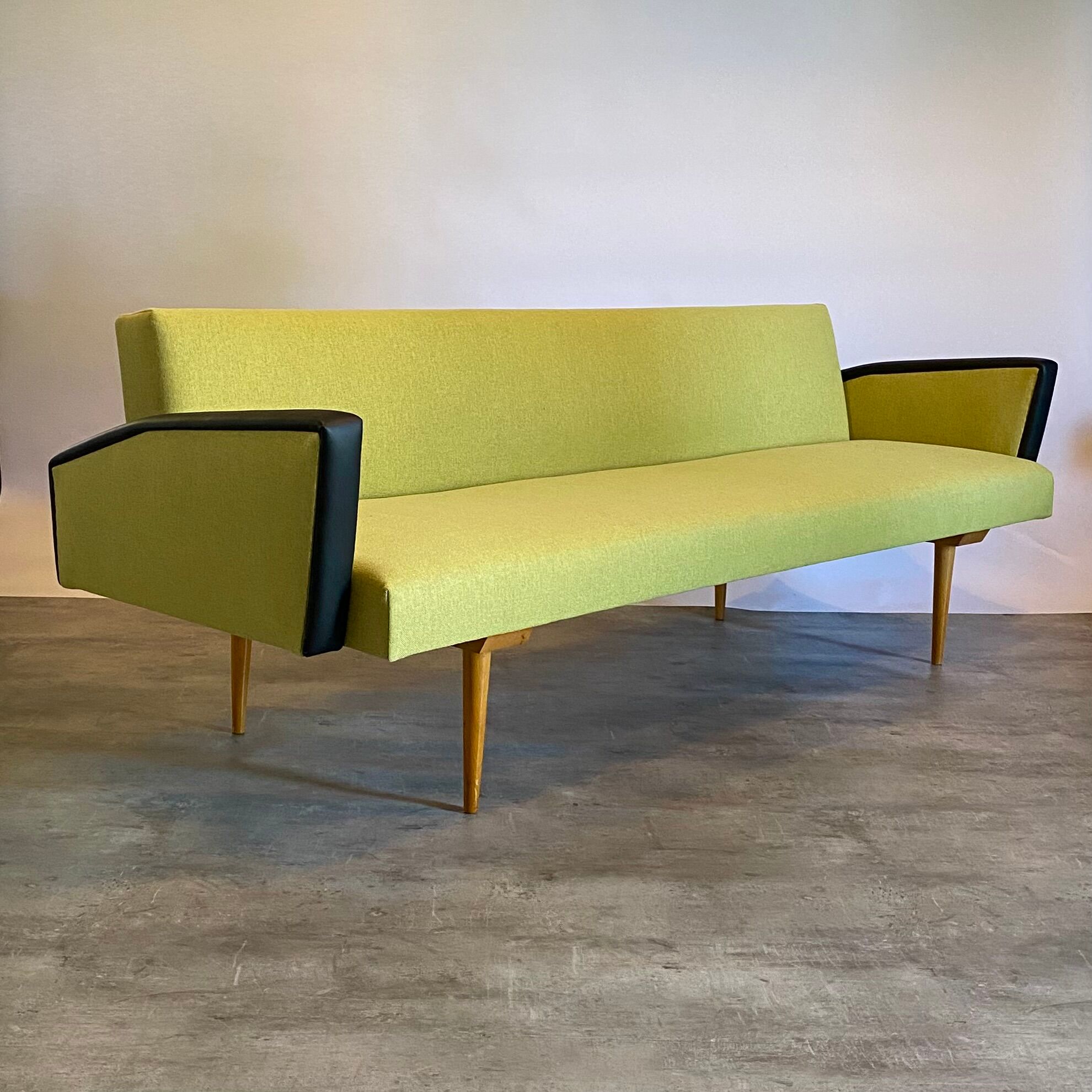 Vintage set Space Age sofa and two chairs for Drevopodnik Brno