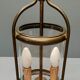 Patinated brass cage lantern, Louis XVI style, 70, France