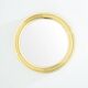 Round brass mirror by Sergio Mazza for Artemide 1960s