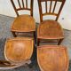 Set de 4 chaises bistrot rustiques
