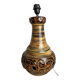 Pied de lampe en céramique à double éclairage