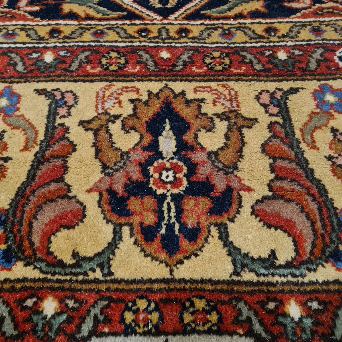 Indian Carpet With “Isfahan”/”Kechan” Design Mix From The 1980s