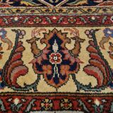 Tapis indien avec mélange de design « Ispahan »/« Kechan » des années 1980