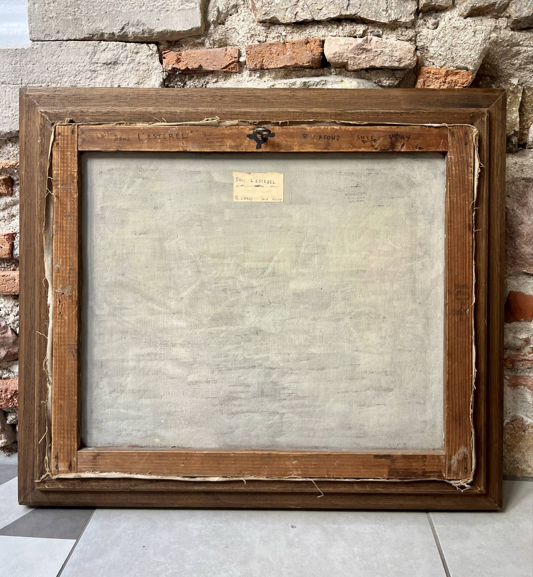 Oil on canvas wooden frame "In the Esterel"
