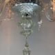 Venetian lustre in colourless Murano glass, 6 light arms, circa 1950.