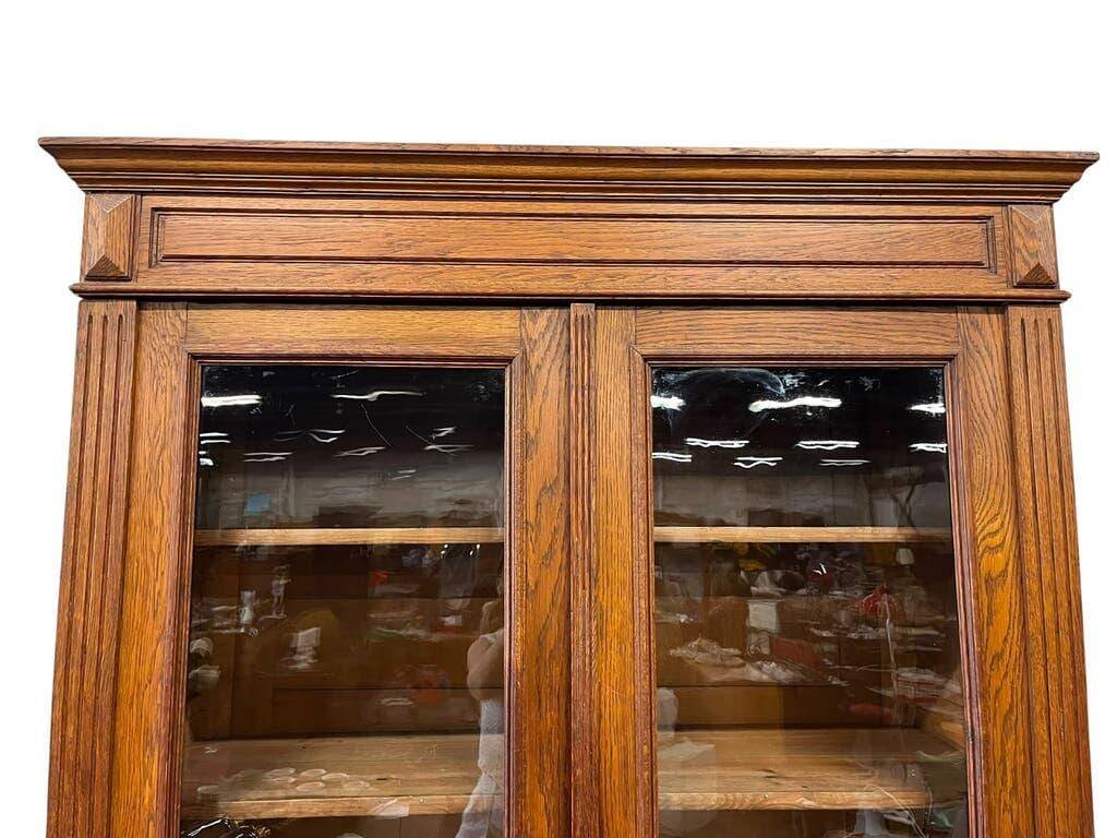 Vintage wooden laboratory cabinet/display cabinet/pharmacy cabinet