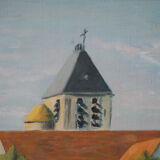 Oil on landscape canvas