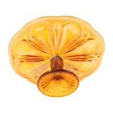 Art Deco Orange Cake Dish Mother of Pearl Pastry Dish Depression Glass