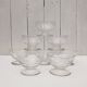 8 chiseled frieze crystal champagne glasses