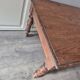 vintage wooden coffee table with a drawer