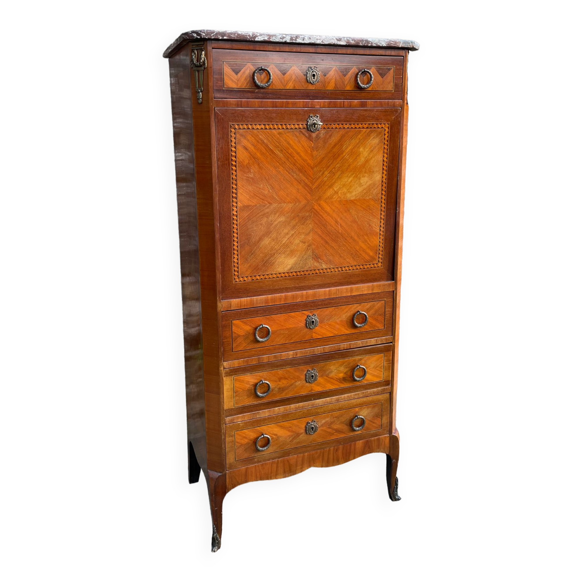 Secretary marquetry XIXth