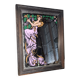 Vintage screen-printed advertising mirror
