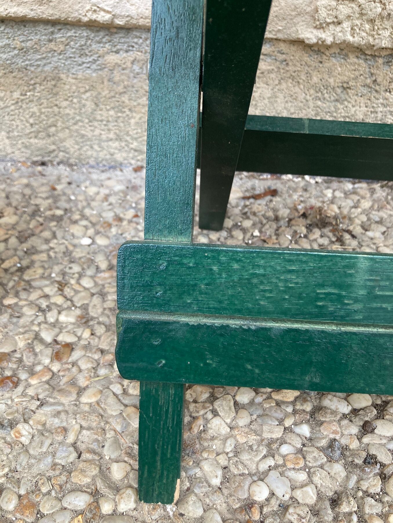 Folding stool in vintage canning