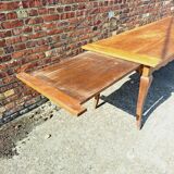 Farmhouse table with drawer and extension