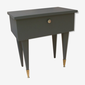 Grey vintage bedside table