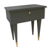 Table de chevet vintage grise
