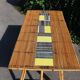 dining room table with tiles from Roger Capron