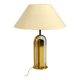Lampe de table en verre et laiton XXL des années 1970 de la collection Vereinigte Werkstätten.