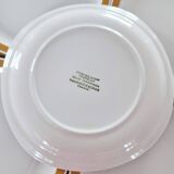 Set of 6 Sarreguemines porcelain plates