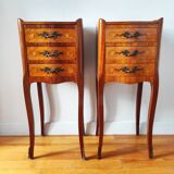 Paire de tables de chevet style Louis XV