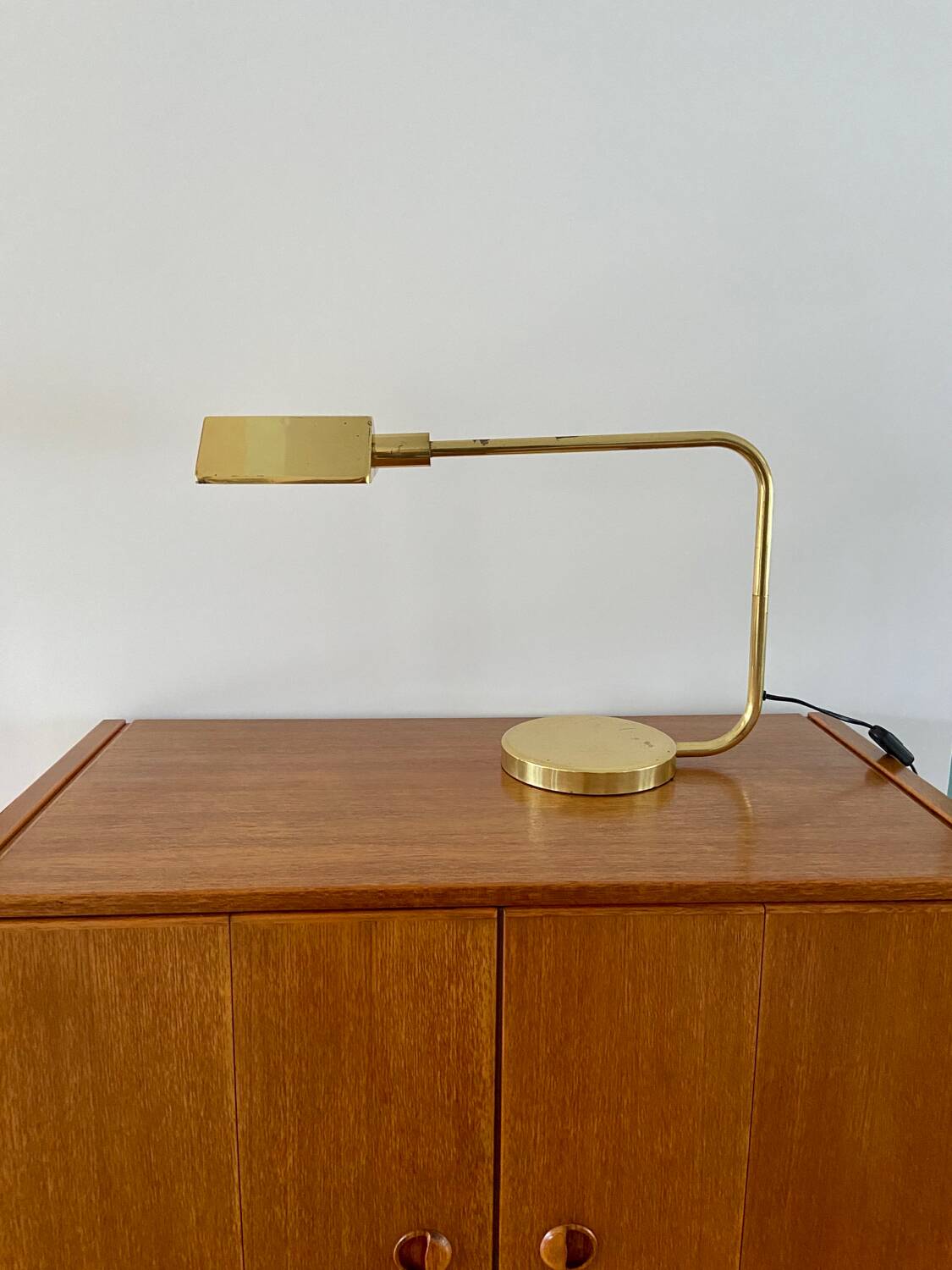 Brass desk lamp