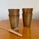 Vintage digoin sandstone cup glasses