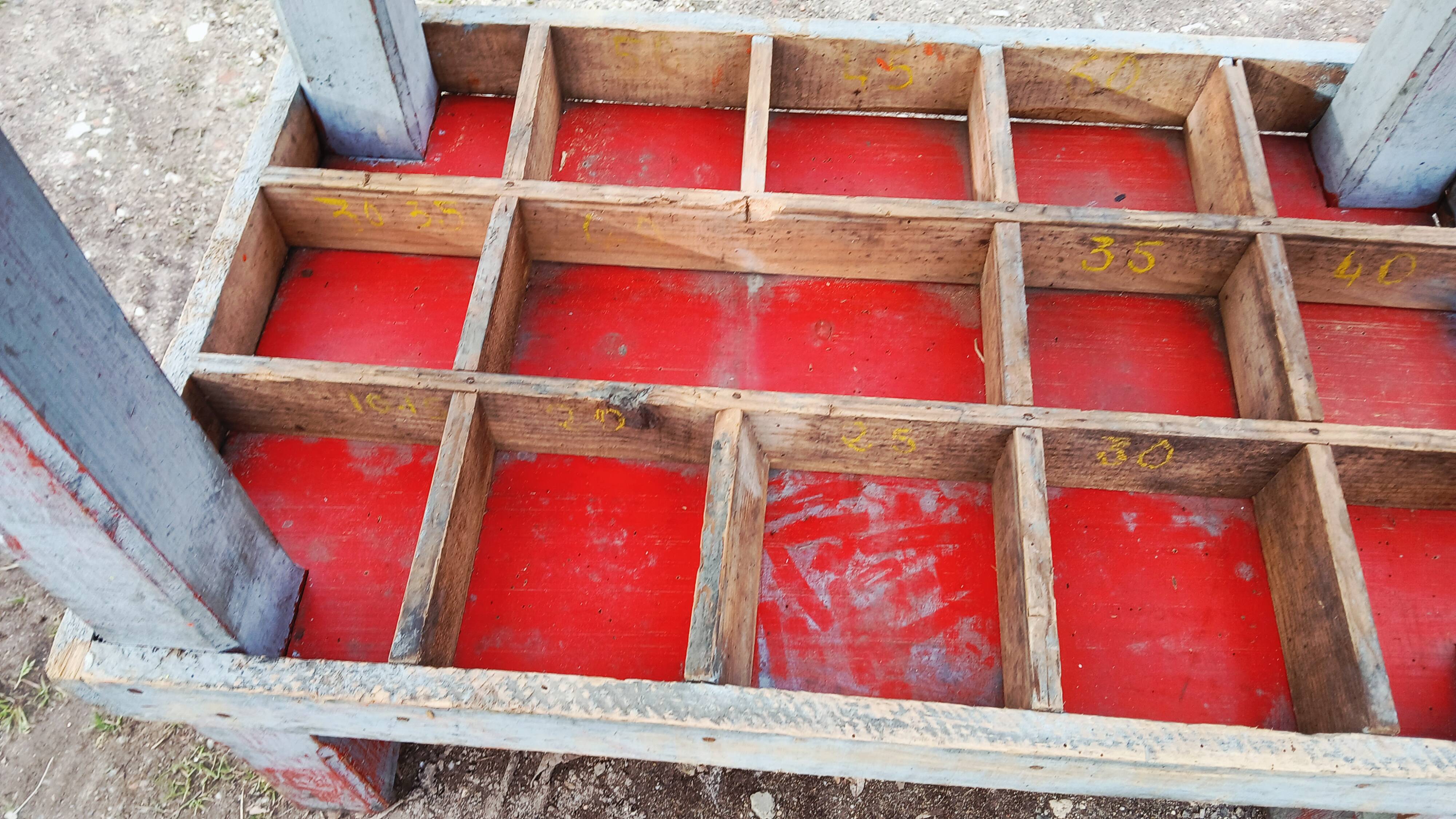 Small old garage workbench