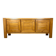 Large French sideboard in solid elm, 1970, attributed to Atelier Chauvin.