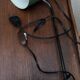 1950s iron lamp