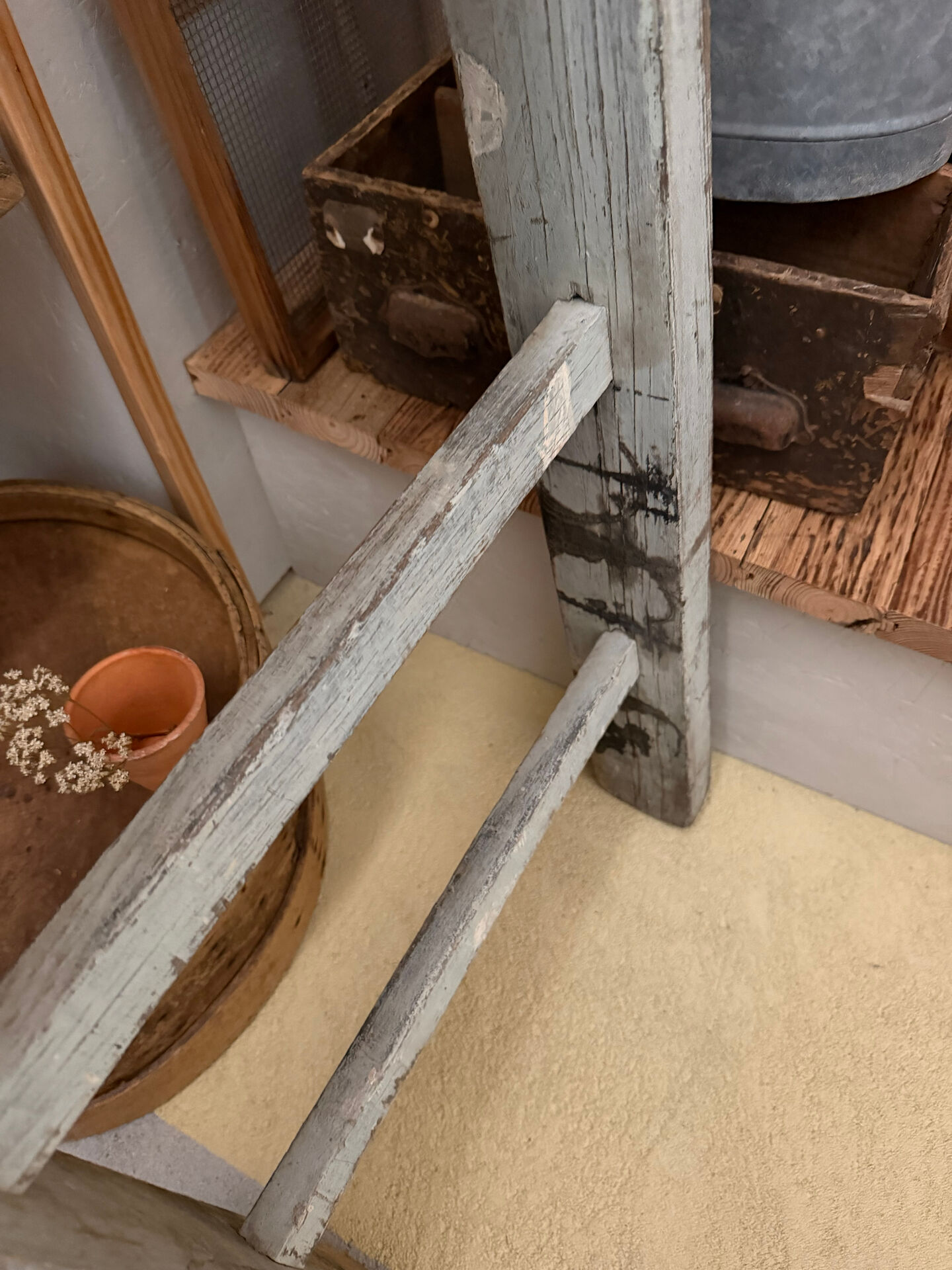 Grande échelle décorative ou porte serviette