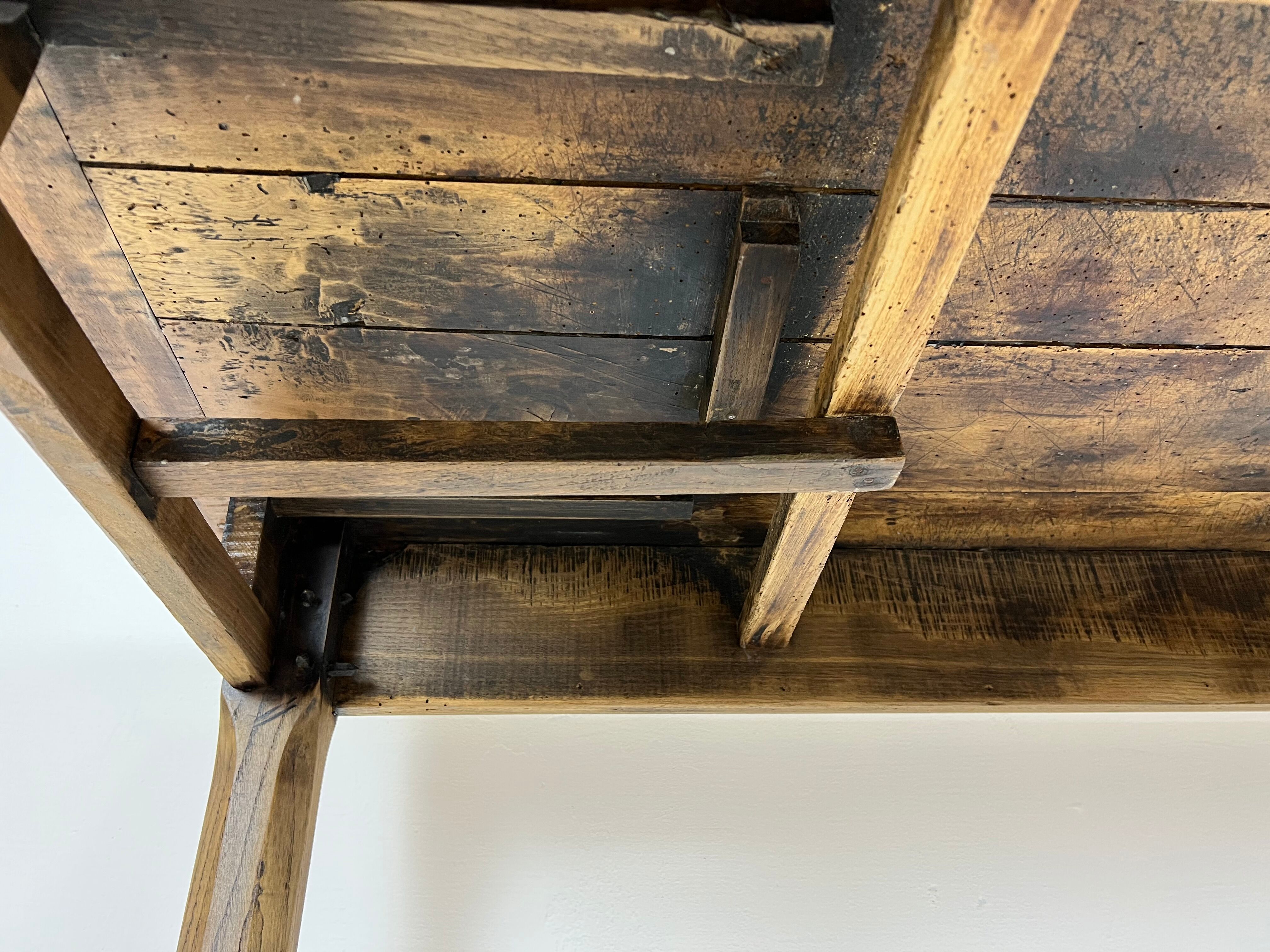 Old oak farmhouse table, 20s