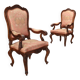 Paire de fauteuils Louis-Philippe en noyer