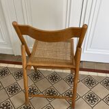 set of 2 vintage folding chairs