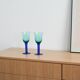 Pair of colourful glasses, Danish design, 1970s, manufactured in Denmark
