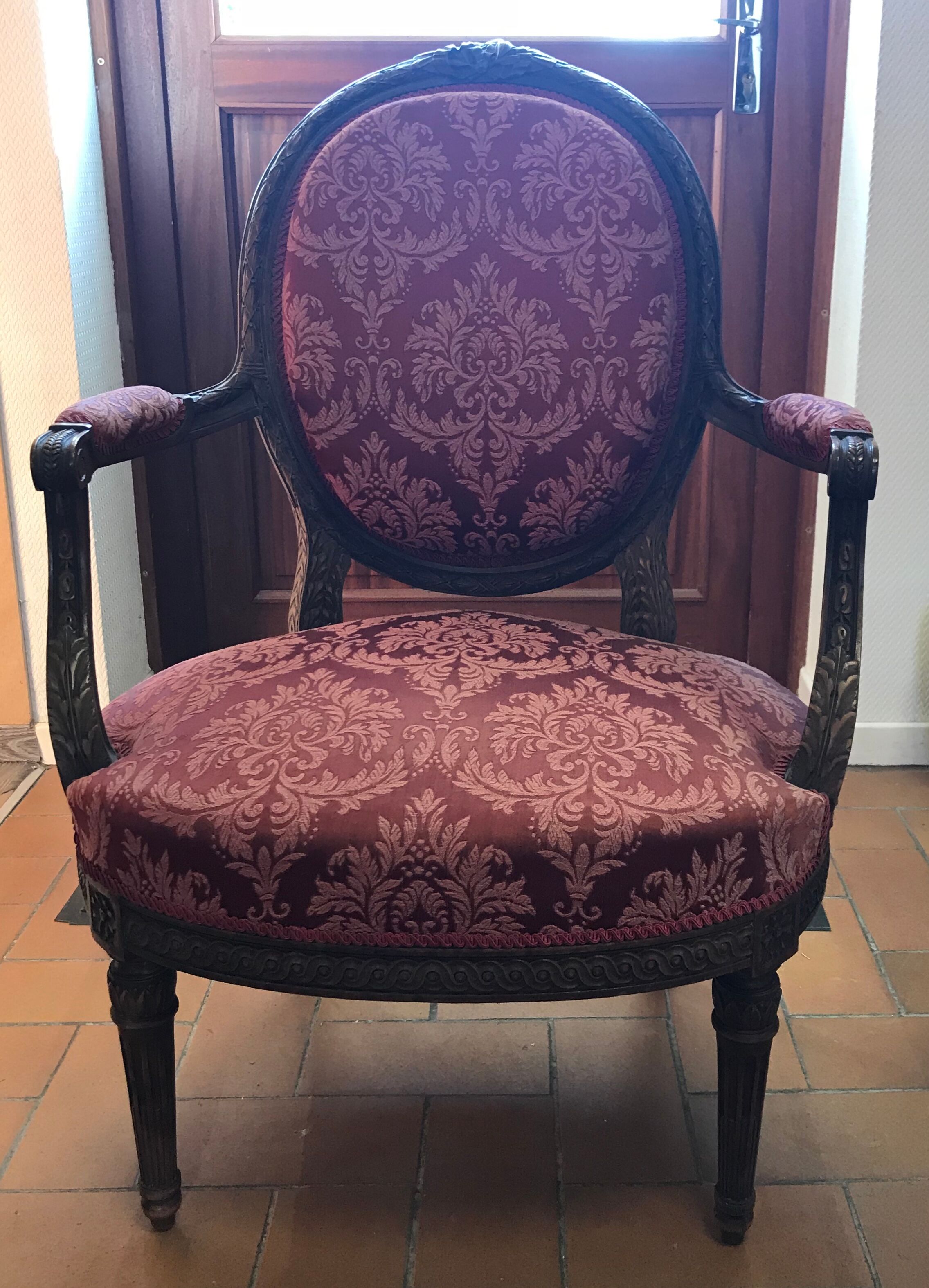 Duo of old armchairs