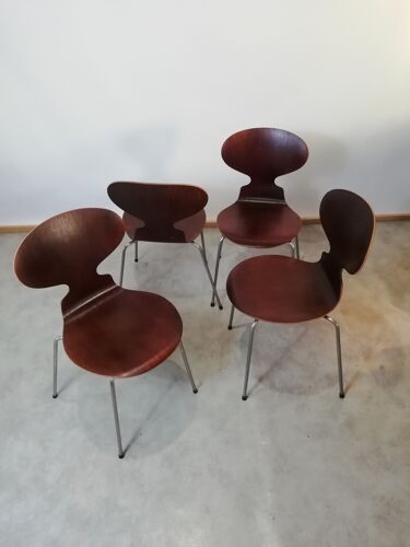 Chaises à manger Ant par Arne Jacobsen pour Fritz Hansen, années 1950