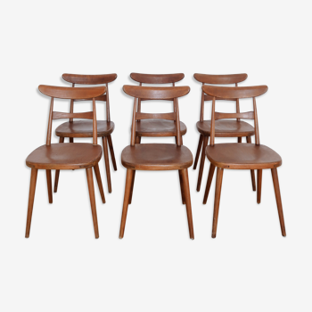 6 Scandinavian bistro chairs