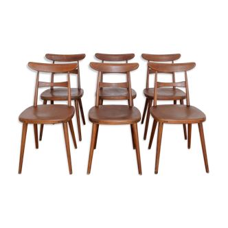 6 Scandinavian bistro chairs