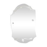 Old wall mirror chissed art deco 54x72cm
