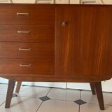 Commode vintage pieds compas
