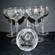SAINT-LOUIS Balloon Wine Glass ROEMER in cut crystal star 1930 H15.3cm
