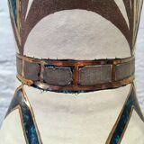 Signed Accolay ceramic vase, France 1950