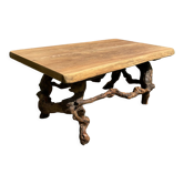 Table basse brutaliste vintage