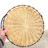 Round Rattan Serving Tray